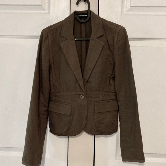 CLUB MONACO SIZE 0 KHAKI GREEN - Picture 1 of 15